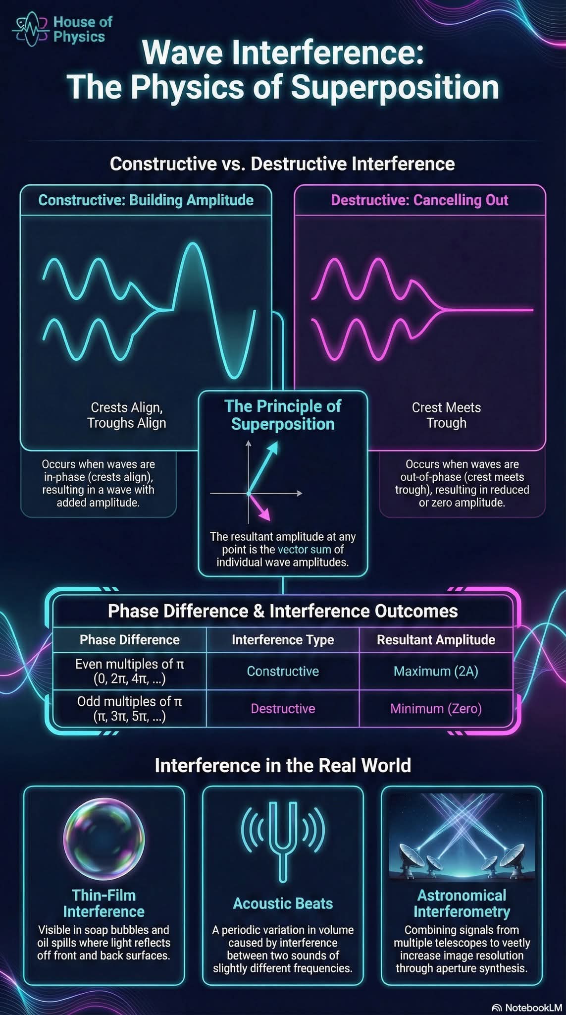 Interference and superposition
