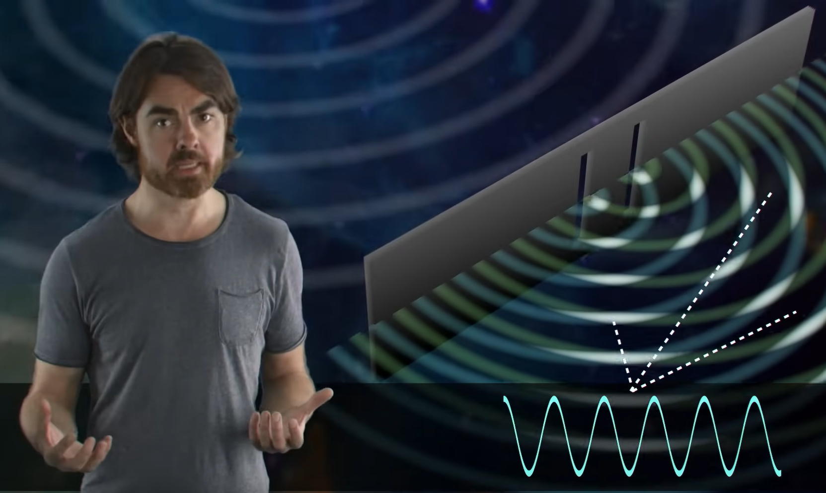 Double slit PBS SpaceTime