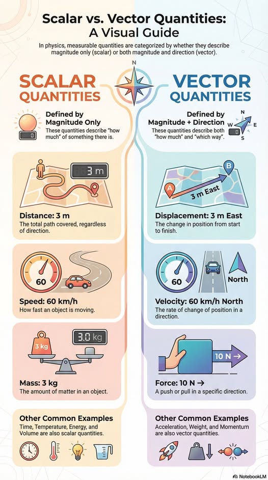 Scalar versus Vector Quantities