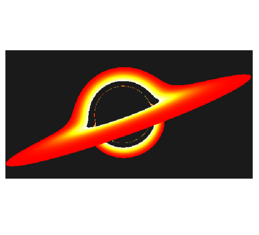 Black hole image generation using ray tracing
